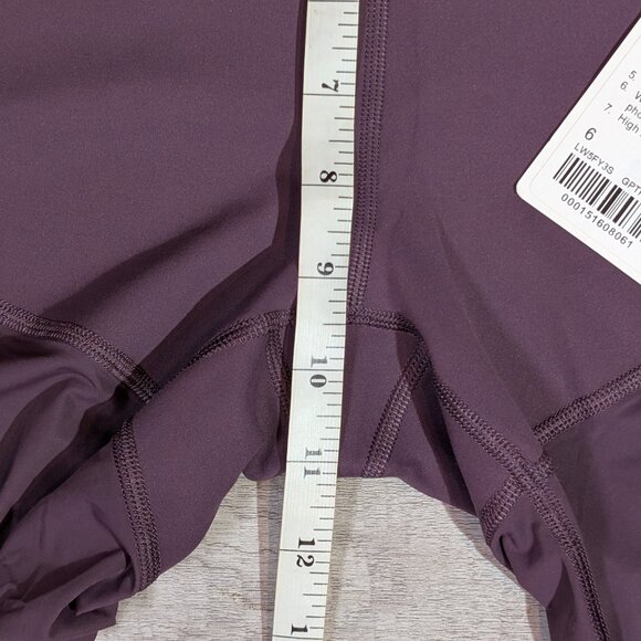Lululemon Wunder Train Mesh HR Tight 25” Grape Thistle Purple Women's 6 NWT New - Picture 10 of 12